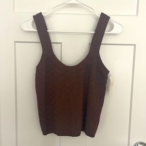 Abercrombie brown sweater tank
